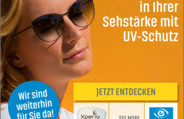 Sonnebrillen in Ihrer Sehstärke mit UV-Schutz