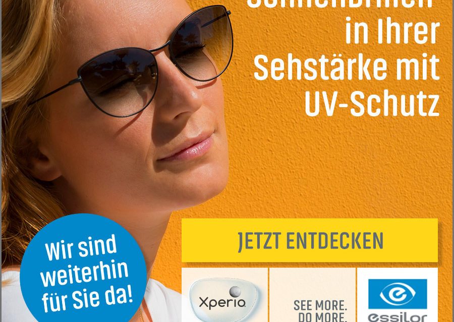 Sonnebrillen in Ihrer Sehstärke mit UV-Schutz