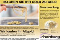 Imageanzeige Gold zu Geld